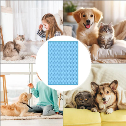 Pet Cooling Mat Chew-Resistant Cushion Pet Cats Bed Cooling Mat for Small Medium Large Breeds Animals Resting Camping Travel