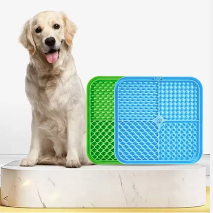 Pet Lick Silicone Mat Slow Feeder Dog Food Plate Bathing Distraction Sucker Training Feeder Supplies for Dogs