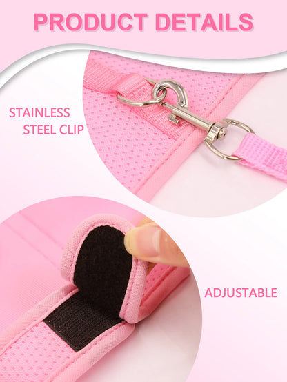 Rabbit Harness Soft Mesh Small Pet No Pull Comfort Padded Vest for Bunny Guinea Pigs Squirrels and Other Small Animal