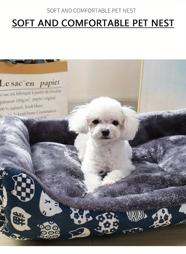 Pet Dog Bed Sofa Mats Winter Pet Products Coussin Chien Accessories Dogs Basket Supplies For Large Medium Small House Cat Bed