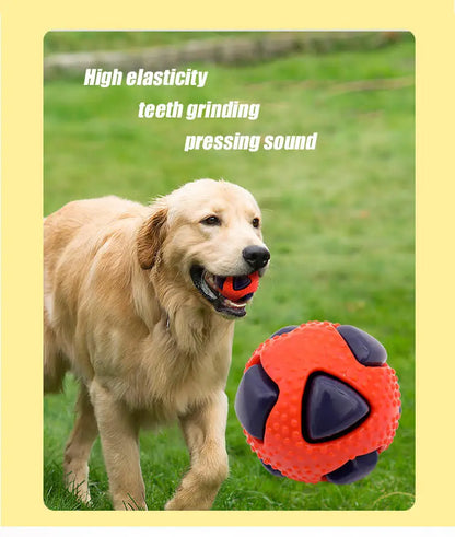 Pet TPR Toy Ball Interaction Pets Relieving Boredom Bite Resistance Small Medium-sized Dog Grinding Sleeping Venting Ball Flash