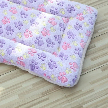 Portable Dog Sleeping Bed Mats Pet Blanket Plush Washable Cat Sofa Bed Mat Home Travel Comfortable Warm Soft Flannel relax Towel