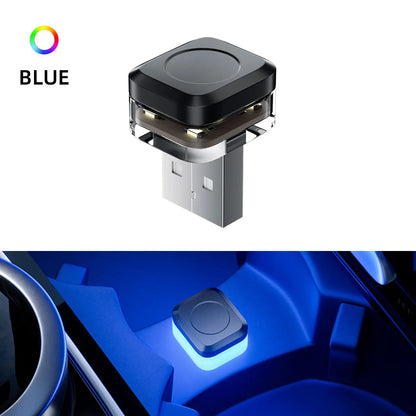 Mini USB LED Car Atmosphere Light | Universal Ambient Decorative Lamp