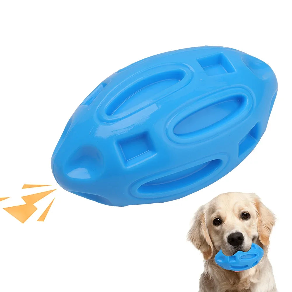New Dog Toy Ball High Quality Rubber Sounding Olive Balls Super Durable Teeth Sharpening Chewing Training Toys Pet Supplies