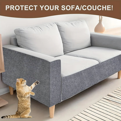 40x300cm Cat Scratcher Sofa Protector Cats Scratcher Pad Board Protection Trimmable Self-adhesive Carpet DIY Cat Scratch Mat
