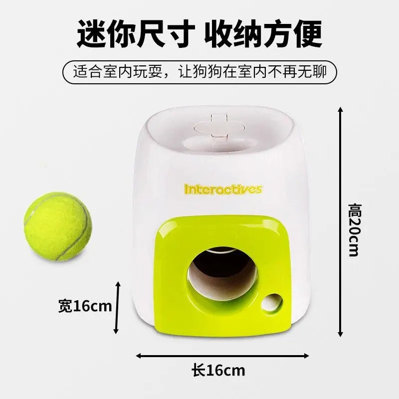 Pet Tennis Tee Machine Dog Supplies Outdoor Interactive Training Automatic Leak Food Launcher Toy