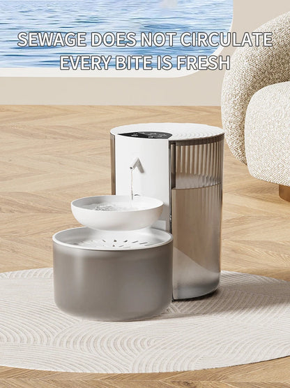 Pet Intelligent Water Dispenser, Clean And Dirty Separation, Dumping Type, Automatic Water Dispenser For Cats, Large Capacity