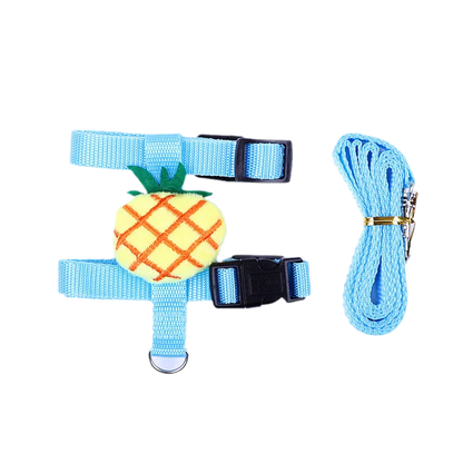 Small Animals Outdoor Wakling Supplies Cartoon Style Rabbit Harness and Leash Set for Bunnies Guinea Pig Bunny Accessoris Pet