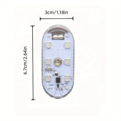 Wireless LED Car Interior Lights | USB Rechargeable Ceiling Lamp & Reading Light