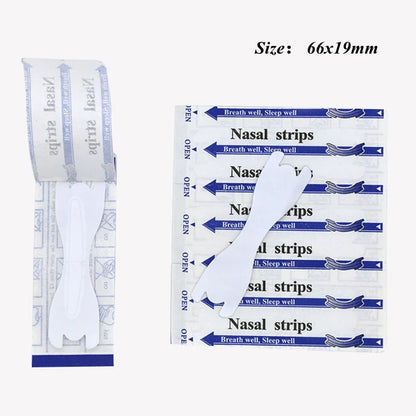 Transparent Nasal Strips 50 Pack | Anti-Snoring Nose Strips for Better Breathing