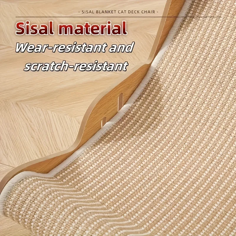Sisal Cat Scratching Pad Reusable Cat Scratcher Cat Scratch Bed Nest for Pet Sleeping Playing Grinding Small Medium Large Cats