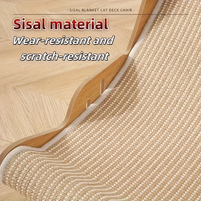 Sisal Cat Scratching Pad Reusable Cat Scratcher Cat Scratch Bed Nest for Pet Sleeping Playing Grinding Small Medium Large Cats