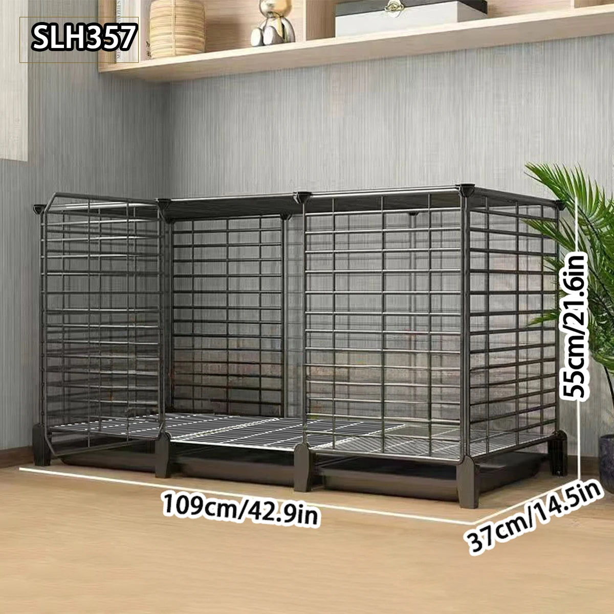 Large Indoor Rabbit Cage with Automatic Cleaning Toilet for Domestic Rabbits, Guinea Pigs, and Other Pets