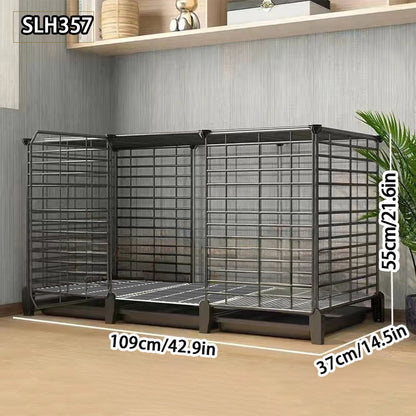 Large Indoor Rabbit Cage with Automatic Cleaning Toilet for Domestic Rabbits, Guinea Pigs, and Other Pets