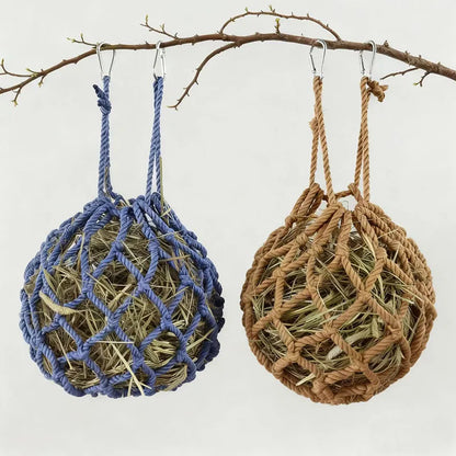 Hanging Rabbit Hay Feeder Ball Holder Food Rack Durable Cage Small Pet Feeding Bowl for Hedgehog Ferret Gerbils Pets Supplies