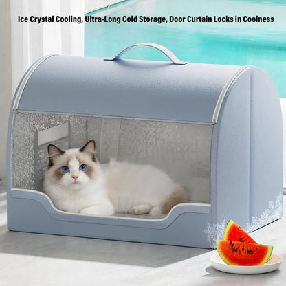 Pet Cooling House Waterproof Washable Breathable Portable Summer Cooling Bed for Cats Dogs for Home Dorm Office Apartment