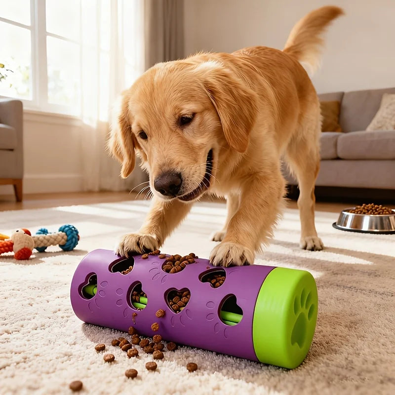 Interactive Dog Bite Resistant Pet Leaking Food Dog Paw Pattern Plastic Slow Feeder Teeth Grinding Puppy Puzzle Pet Training