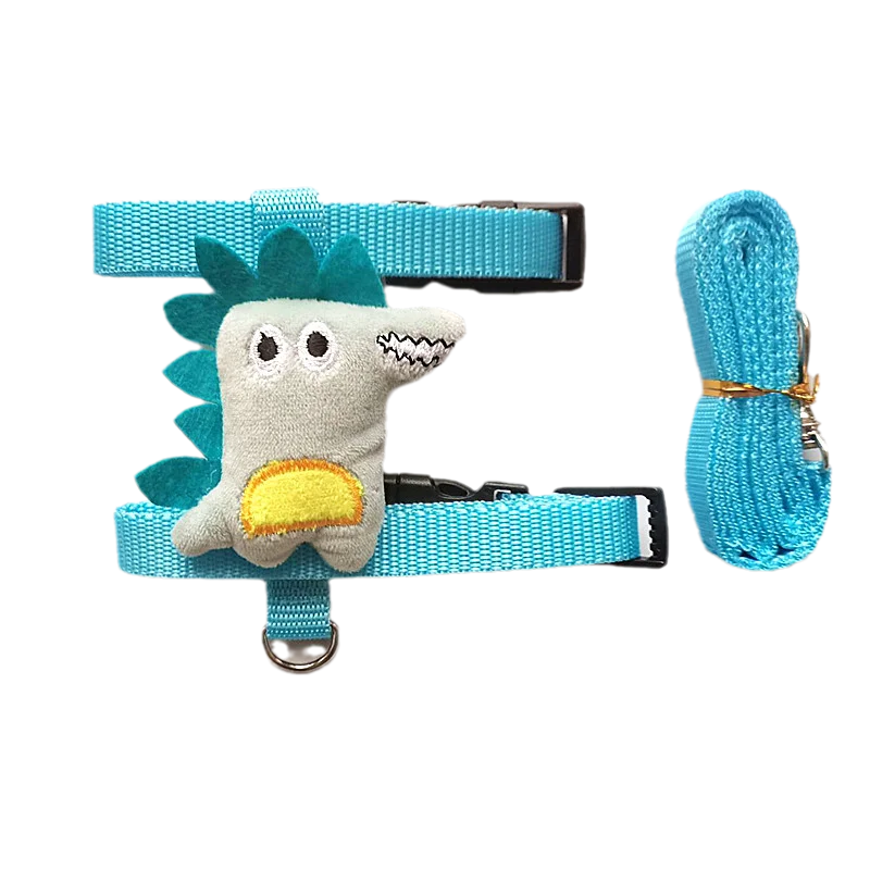 Small Animals Outdoor Wakling Supplies Cartoon Style Rabbit Harness and Leash Set for Bunnies Guinea Pig Bunny Accessoris Pet