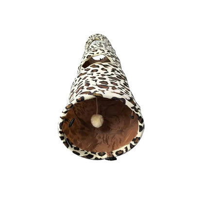 Perfect Cat Tunnel Leopard Print Crinkly 2 Ways Fun Pet Tunnel Kitten Play Toy Collapsible Rabbit Toys Cat Products