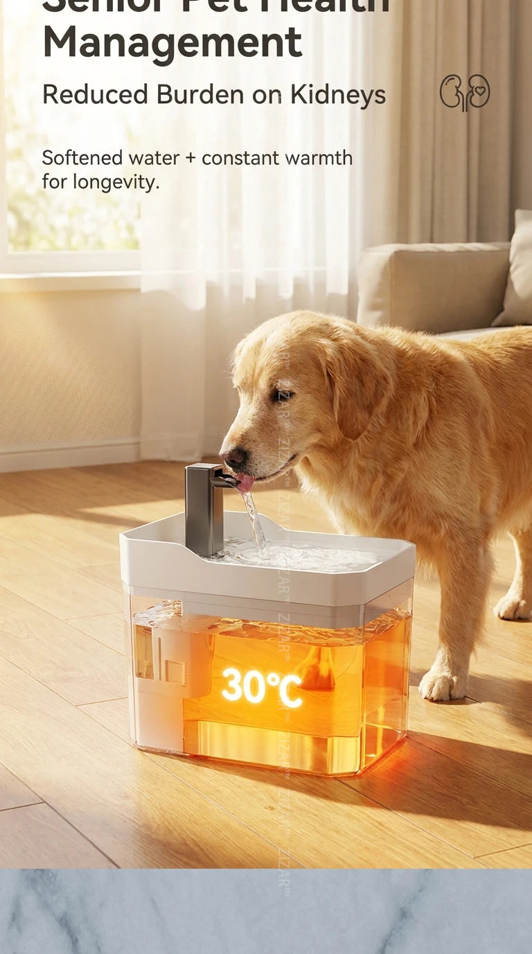 Pet Drinking Fountain Automatic Cat Water Fountain Smart Pet Water Dispenser for Dog Cat Constant Temperature Drinking Supply