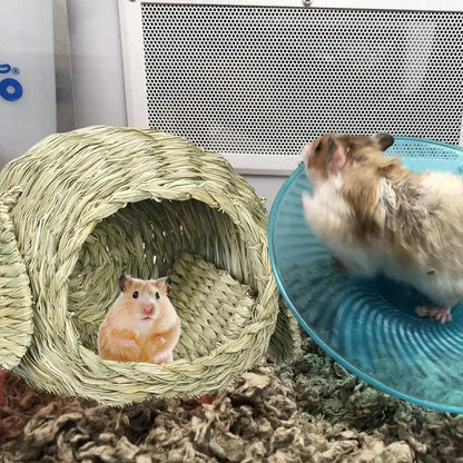 Bunny Grass House Hand Crafted Bunny Hut Comfortable Natural Grass Hideaway And Playhouse For Rabbits And Guinea Pigs Hut