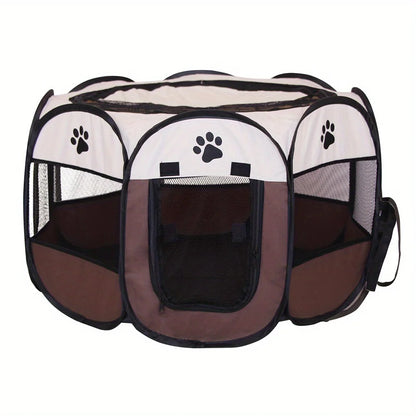 Classic-Style Portable Pet Playpen & Tent | Durable, Foldable, Comfort Design | Secure Outdoor Pet Bed for Cats & Dogs