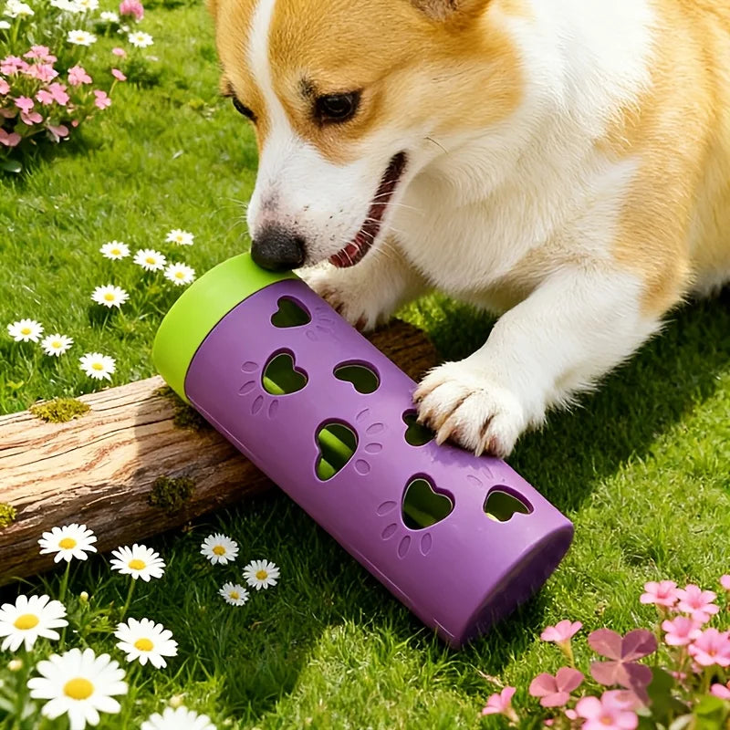 Interactive Dog Bite Resistant Pet Leaking Food Dog Paw Pattern Plastic Slow Feeder Teeth Grinding Puppy Puzzle Pet Training