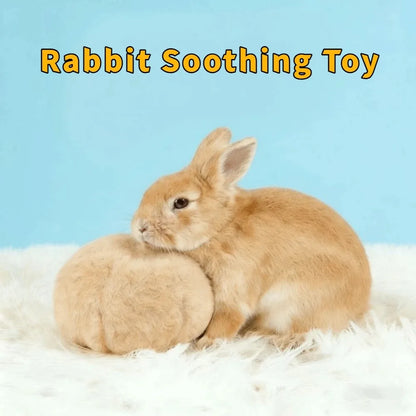 Bite Resistant Rabbit Soothing Ball Simulated Rabbit Buttocks Plush Pet Chewable Ball Comfortable Soft Rabbit Venting Ball