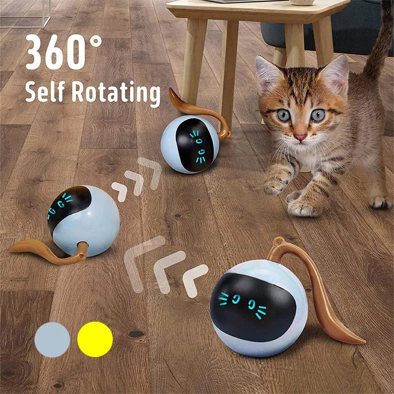 Cat Training Sounds Smart Cat Toys Interactive Ball Toys Dog  Squeaks Dog Cat Play Gravity Ball