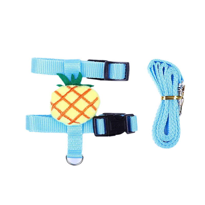Small Animals Outdoor Wakling Supplies Cartoon Style Rabbit Harness and Leash Set for Bunnies Guinea Pig Bunny Accessoris Pet