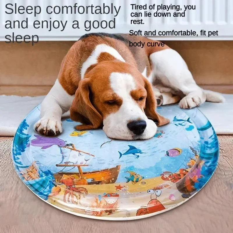 100x100cm Pet Water Bed Pat Mat Injectable Cooling Pad Summer Cooling Scratch Resistant Universal for Cats Dogs Pet Supplies