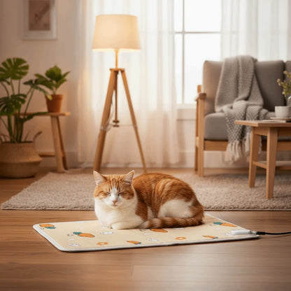 Pet Bed Bite Proof Pet Electric Blanket Thermostat Control Anti-scratch Cat Heating Pad Waterproof Cozy Pet Heating Mat Winter