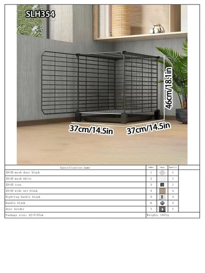 Large Indoor Rabbit Cage with Automatic Cleaning Toilet for Domestic Rabbits, Guinea Pigs, and Other Pets