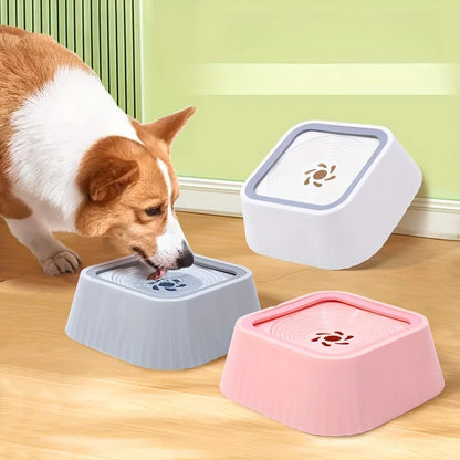 Pet Floating Water Bowl Splash-proof Food-grade PP Material Large Capacity Water Storage Neck-protecting  Floa Plastic Dog Bowl