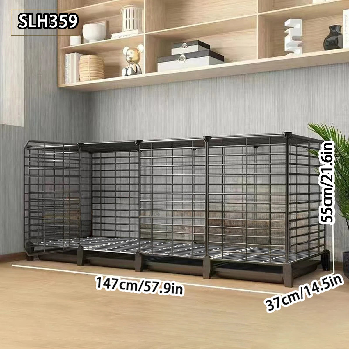 Large Indoor Rabbit Cage with Automatic Cleaning Toilet for Domestic Rabbits, Guinea Pigs, and Other Pets