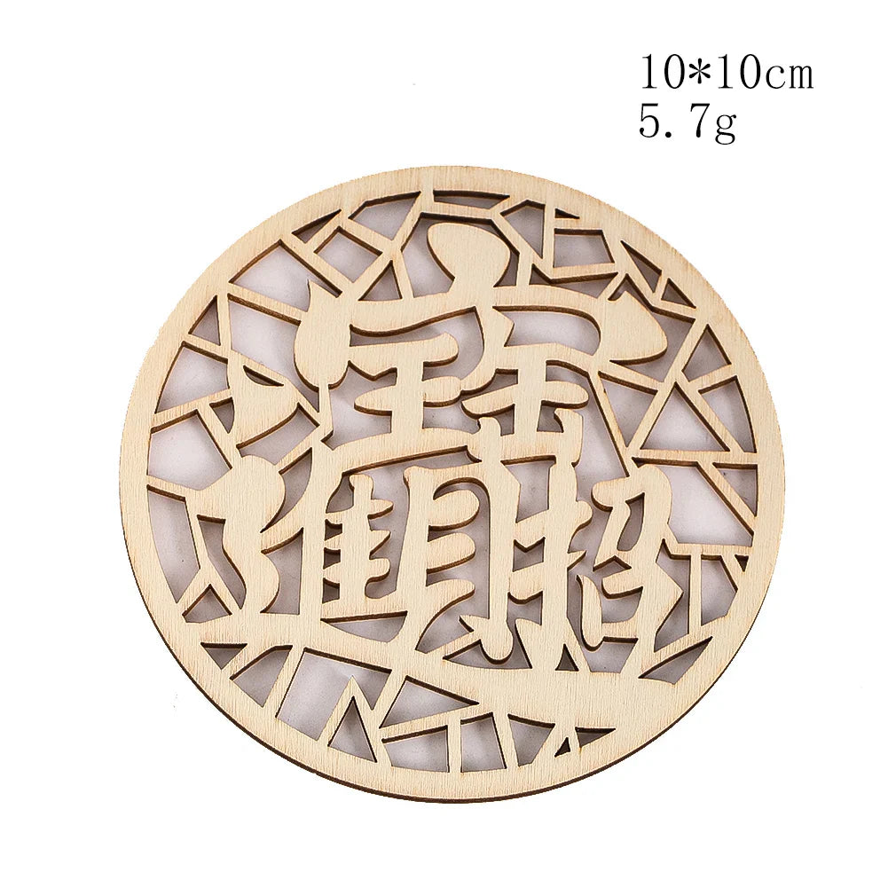 Wooden Sacred Geometry Wall Hanging | Rustic Yoga Meditation Decor
