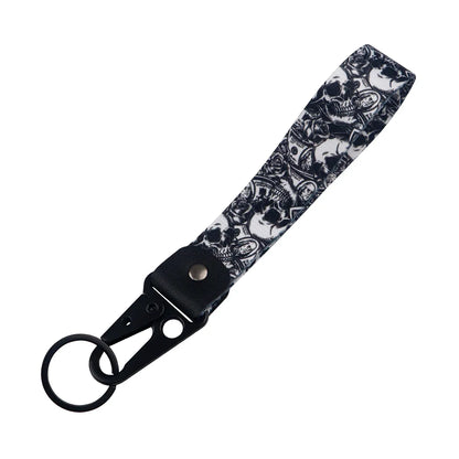 Skeleton Car Keychain | Scary Key Ring Jewelry for Men Women Motorcycle Lanyard Halloween Gift