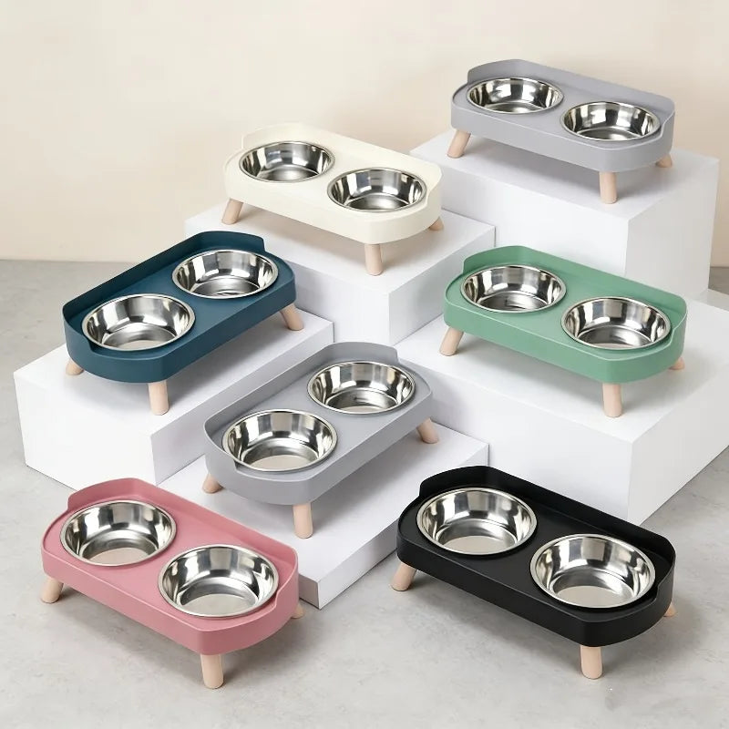 1 PCS Elevated Pet Bowl Set Featuring a Combination of Cat and Small Dog Food Bowls Water Bowls Protect Neck Prevent Vomiting
