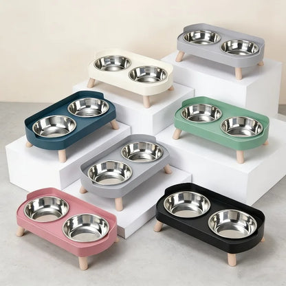 1 PCS Elevated Pet Bowl Set Featuring a Combination of Cat and Small Dog Food Bowls Water Bowls Protect Neck Prevent Vomiting