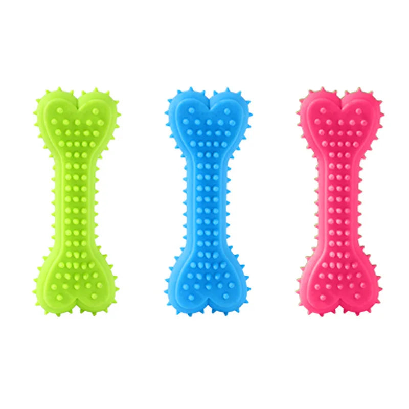 Durable Non Toxic Rubber Small Dog Toys Cute Appearance Biteproof Puppy Teething Chew Toys Interactive Training Play Pet Supplie