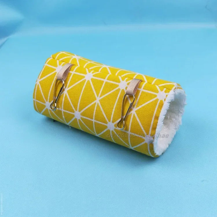 Hamster Ferret Tunnel Hammock - Warm Hanging Tube Bed for Small Animals, Guinea Pig, Rabbit & Rat Cage Accessory