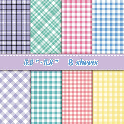 Retro Grid Collage Paper Sheets | DIY Scrapbooking & Junk Journal Material