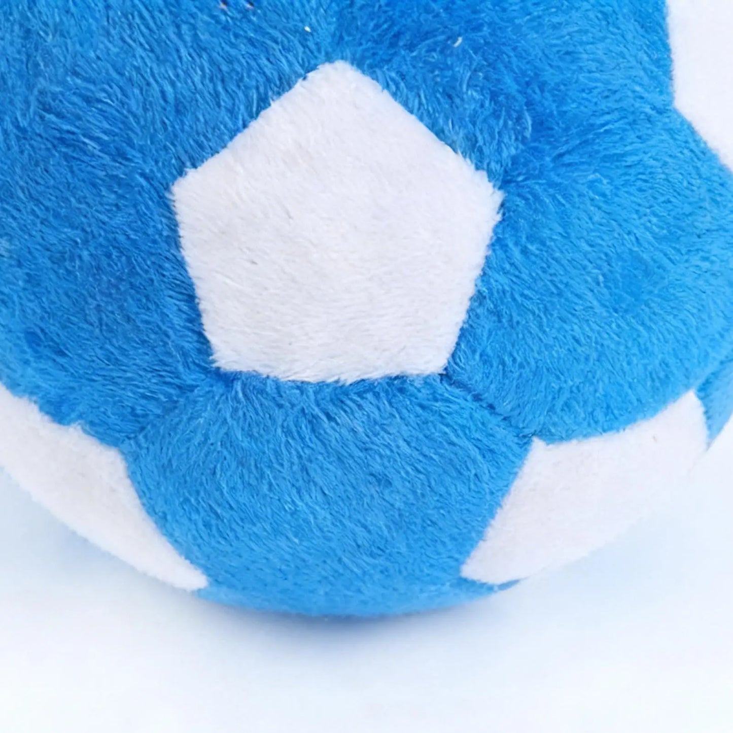 Dog Soccer Ball Toy Soft Chewing Game Plush Soft Squeaky Balls for Dogs for Indoor Outdoor Play Teething Enrichment Puppy Large