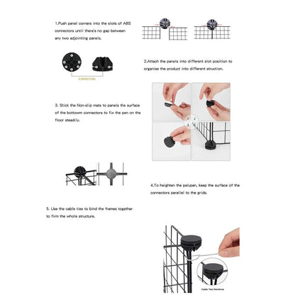 Rabbit Cage with Toilet for Home Use, Indoor Rabbit Villa, Guinea Pig Cage with Separate Living Area