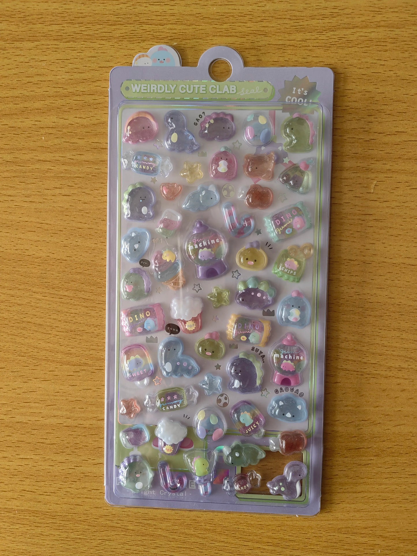 Japanese Anime Food Stamping Seal Fun | 3D Crystal Diamond Sticker Set for Kids