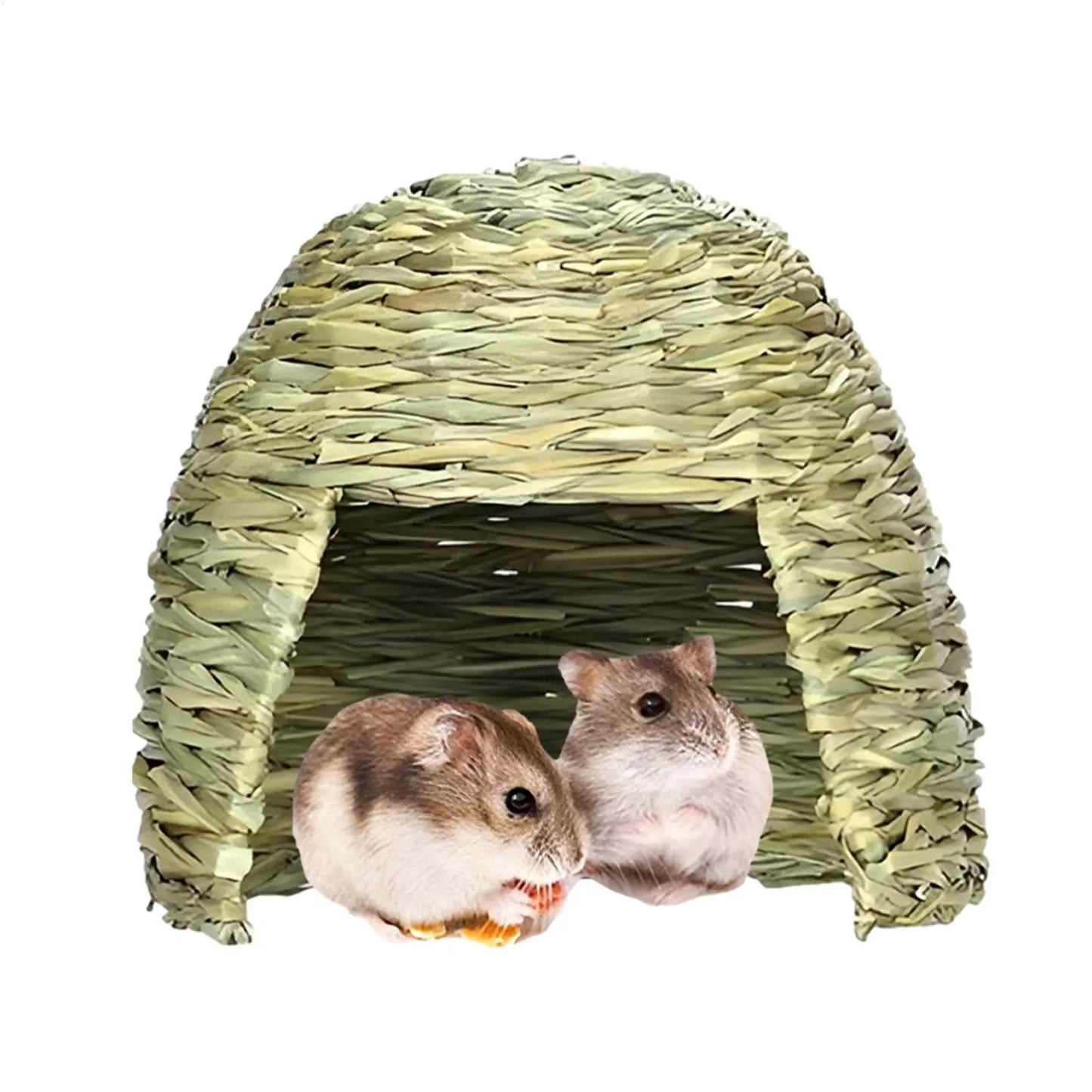 Hamster Grass Cave House For Small Animal Hideouts House Play Cave Habitat Decors For Ferrets Cage Pet Supply