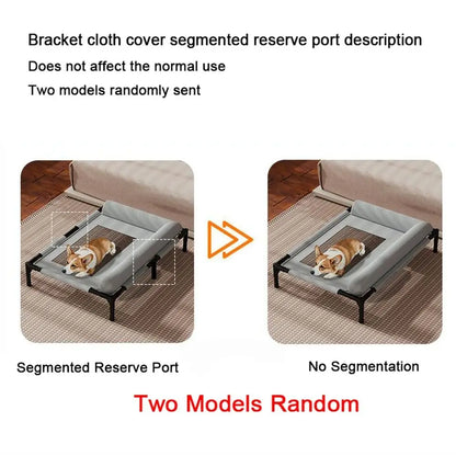Pet Furniture Mesh Elevated Dog Beds Breathable Removable Raised Dog Bed with Pillow Outside Dog Bed Cat Patio Sunbathing