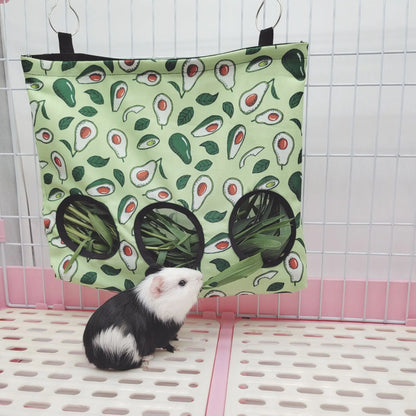Rabbit Hay Bag Hay Dispenser For Guinea Pig Chinchilla Food House For Hay Guinea Pigs Feeder Hay Bag For Rabbits Pet Products