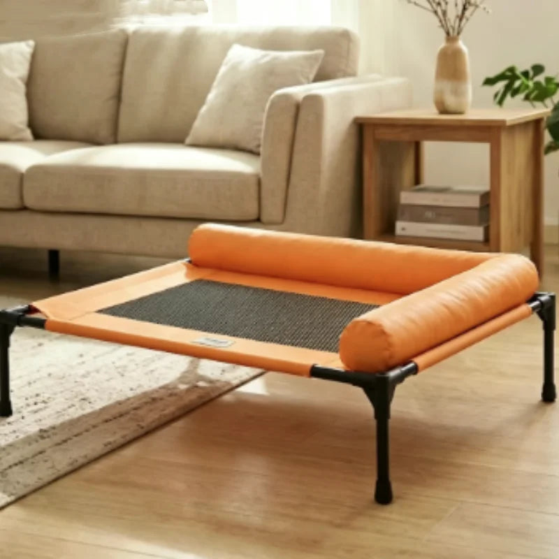 Medium Large Pet Bed Breathable Raised Mesh Sofa for Cats And Dogs with Removable Washable Pillow Moisture-Proof Off-the-Ground