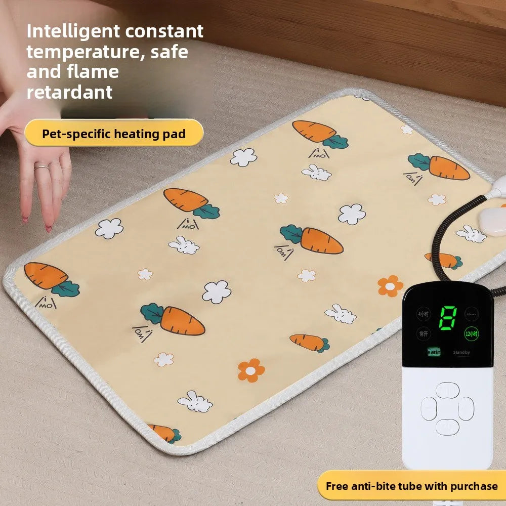 Pet Bed Bite Proof Pet Electric Blanket Thermostat Control Anti-scratch Cat Heating Pad Waterproof Cozy Pet Heating Mat Winter